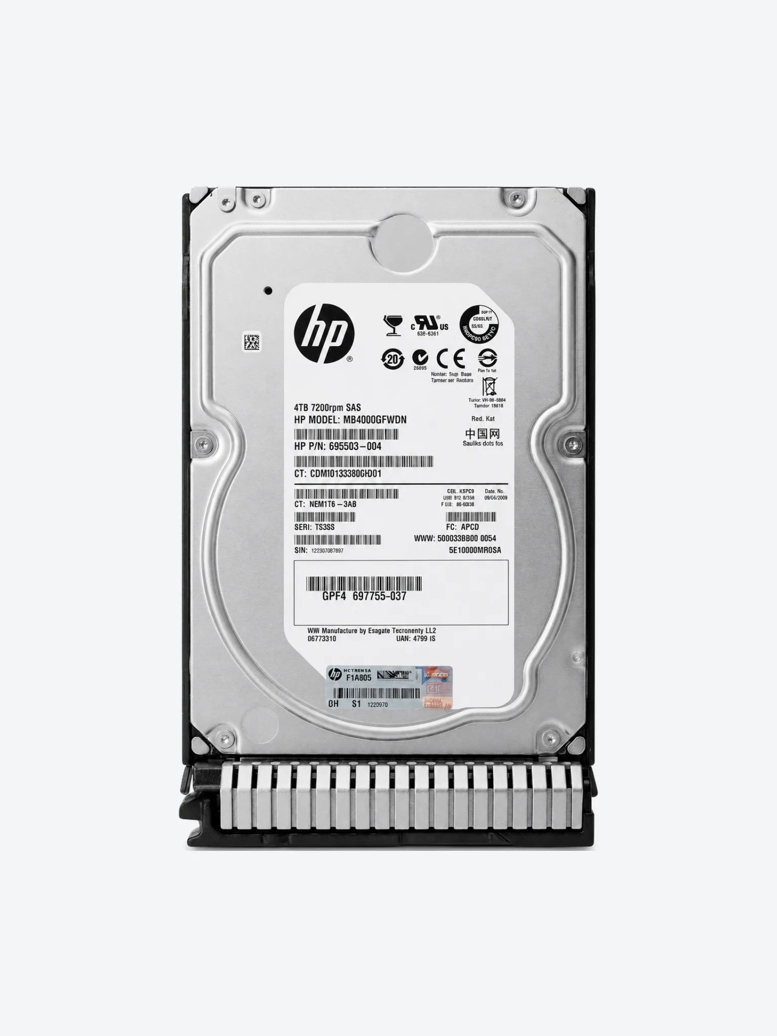 HPE 4TB SATA 7.2K LFF SC DS HDD 3.5