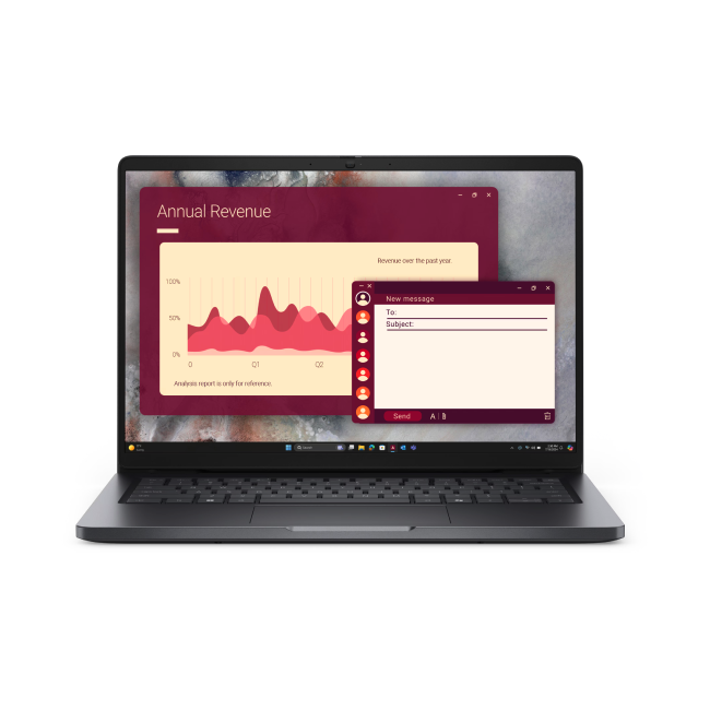 Laptop Dell 7XNFP  PC14250 SPA U5 225U 16GB 512SSD W11 Pro en Español Color Negro-1
