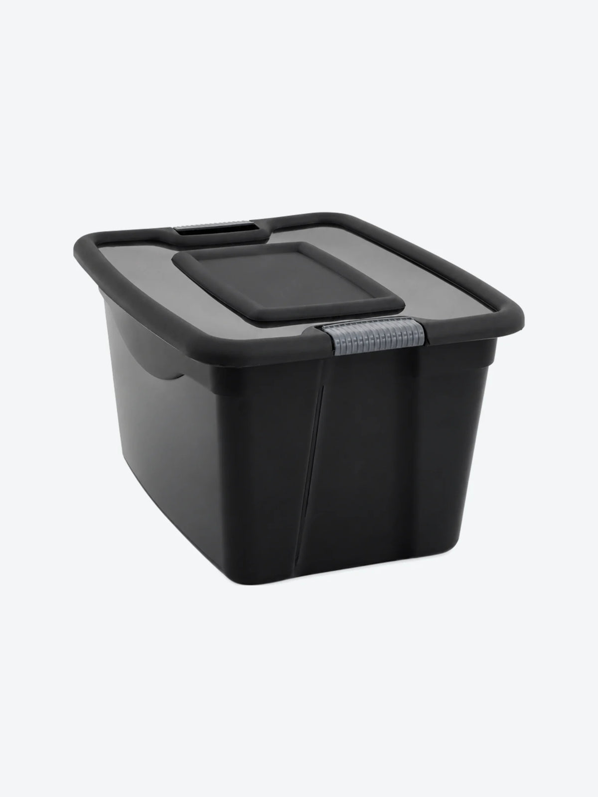 CAJA PLASTICA CLICK, 19L, 23X31X39CM, NEGRA, GORILA