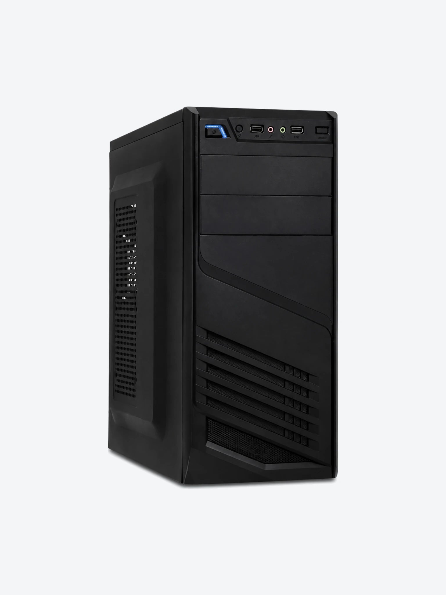 Xtech - Desktop - All black - ATX - pc case 600W ps