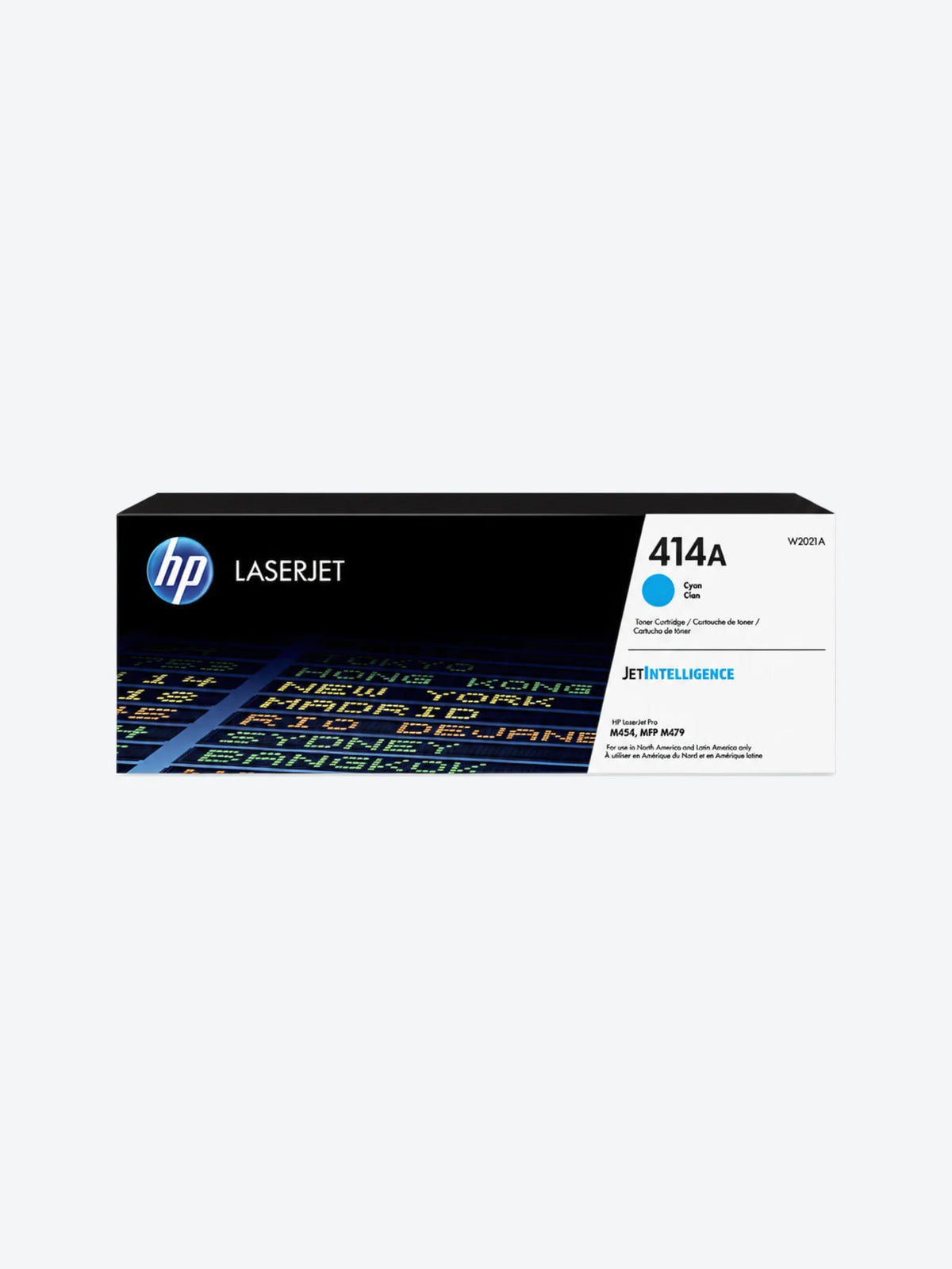 HP 414A - Cián - original - LaserJet - cartucho de tóner (W2021A) - para Color LaserJet Enterprise M455, MFP M480; Color LaserJet Pro M454, M479, MFP M479