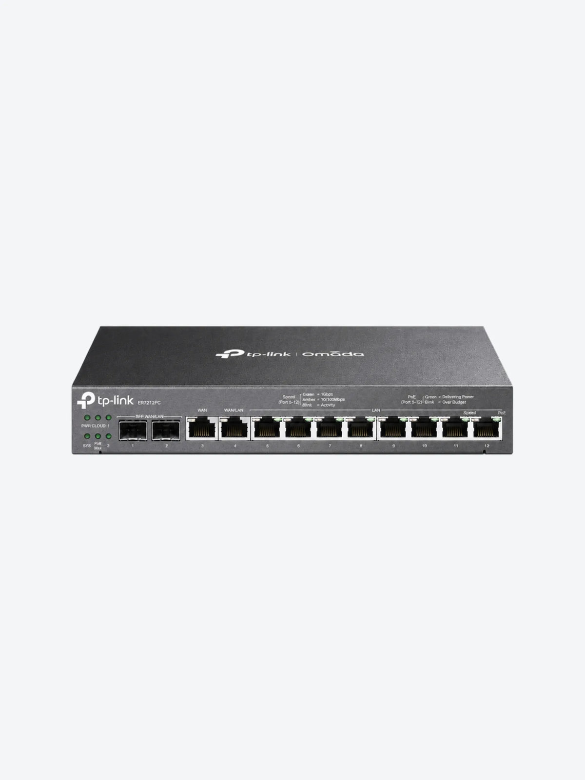 TP-LINK ER7212PC V1 - Router conmutador de 8 puertos - 1GbE - Puertos WAN: 4 - montaje en pared-1