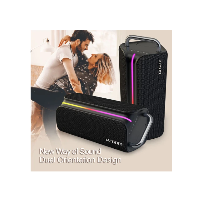 Bocina Argom ARG-SP-3366BK Ambience 66 BT 22W RMS con Luces RGB Funcion TWS Color Negro-4