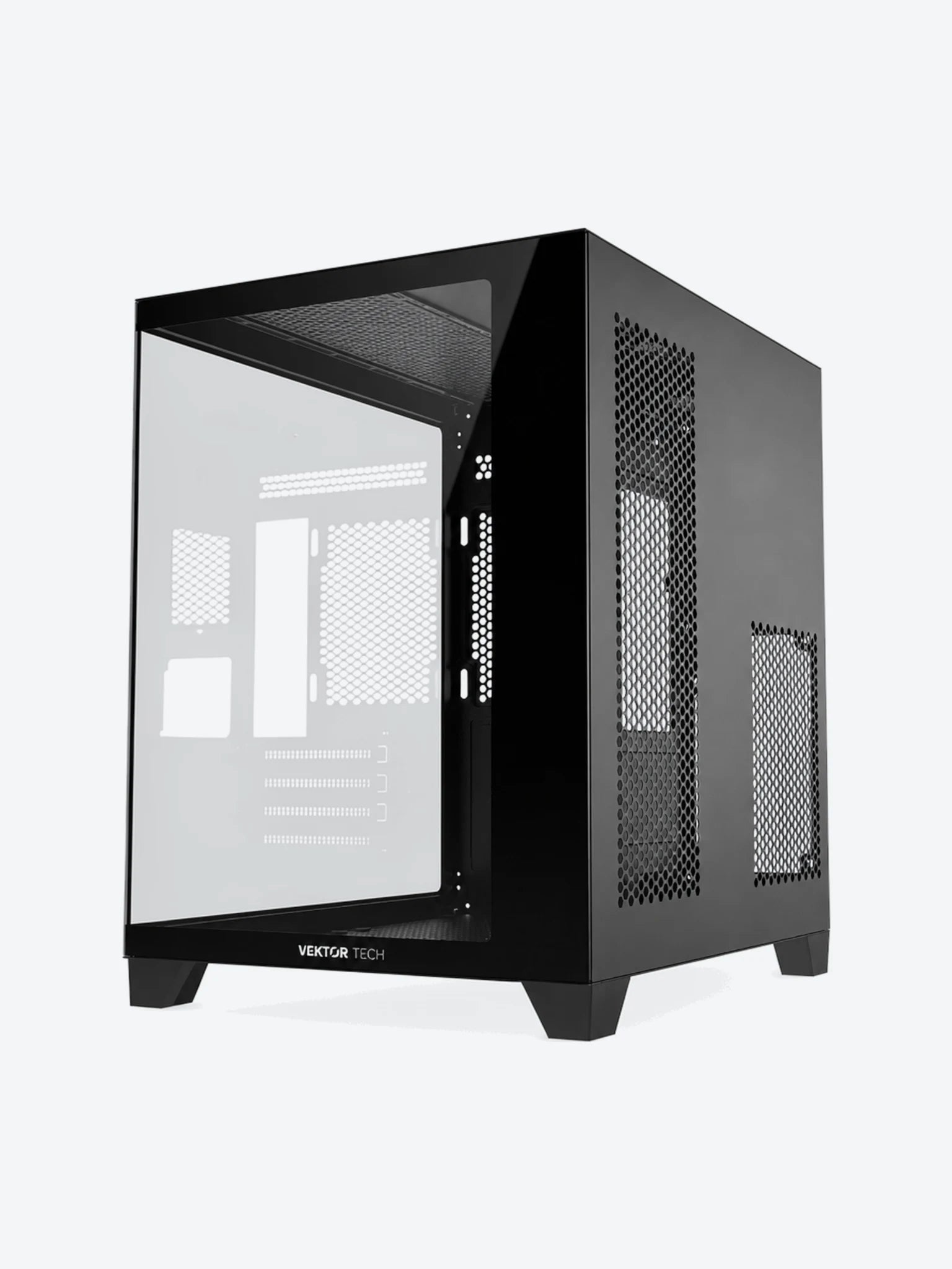 Case Gaming VektorTech QGM-570 Media Torre Vidrio Templado Micro-ATX Negro (Sin Fuente)