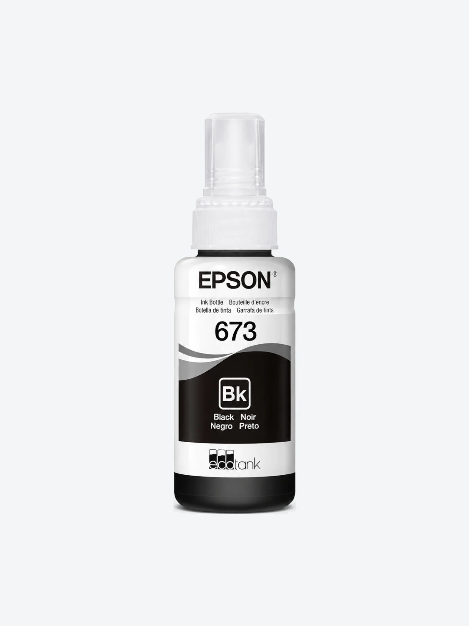 Epson T673 - Negro - original - recarga de tinta - para Epson L1800, L800, L805, L810, L850; EcoTank L1800