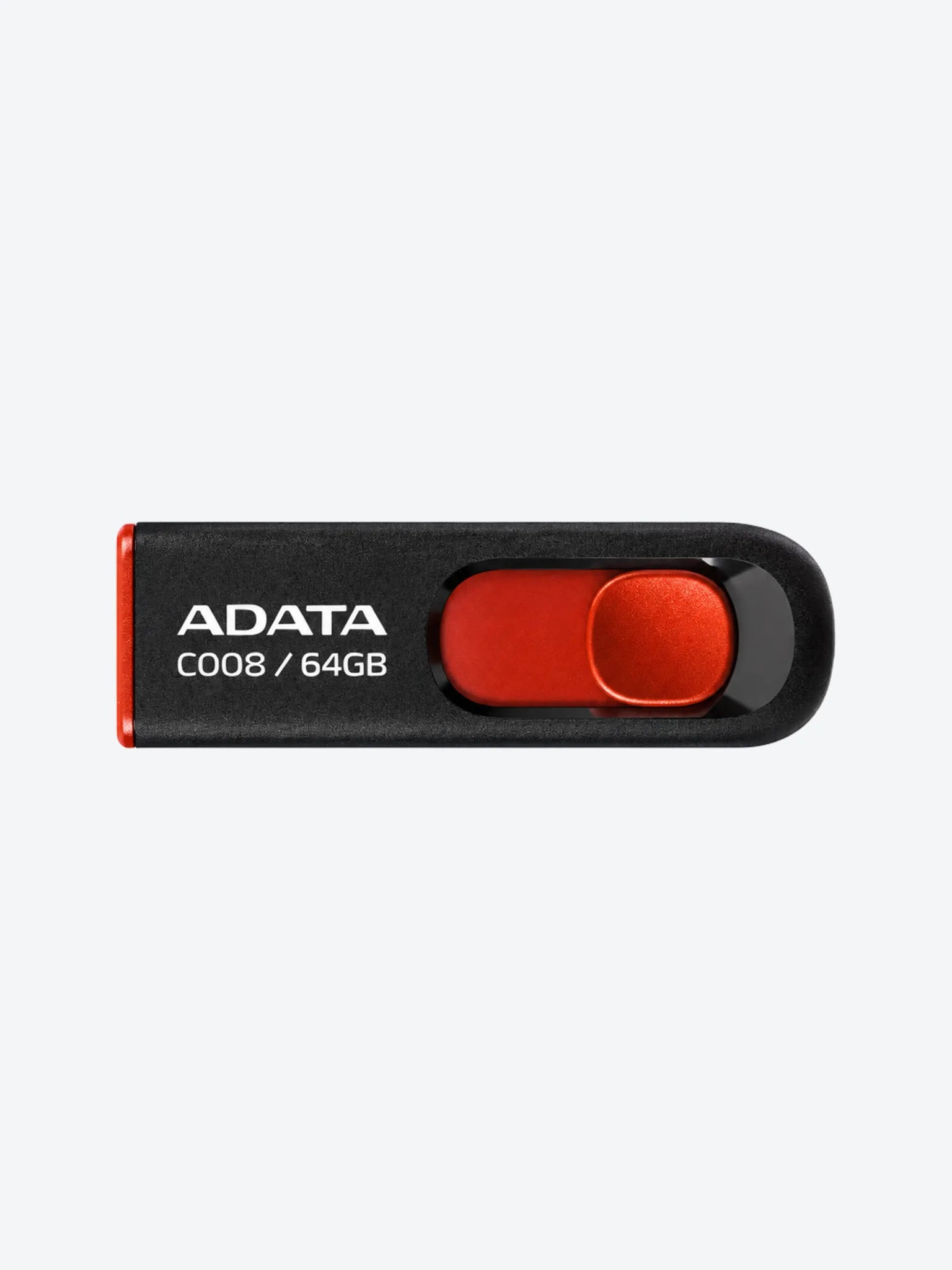 MEMORIA USB 64GB ADATA AC008 USB-A 2 AC008-64G-RKD NEGRO / ROJO