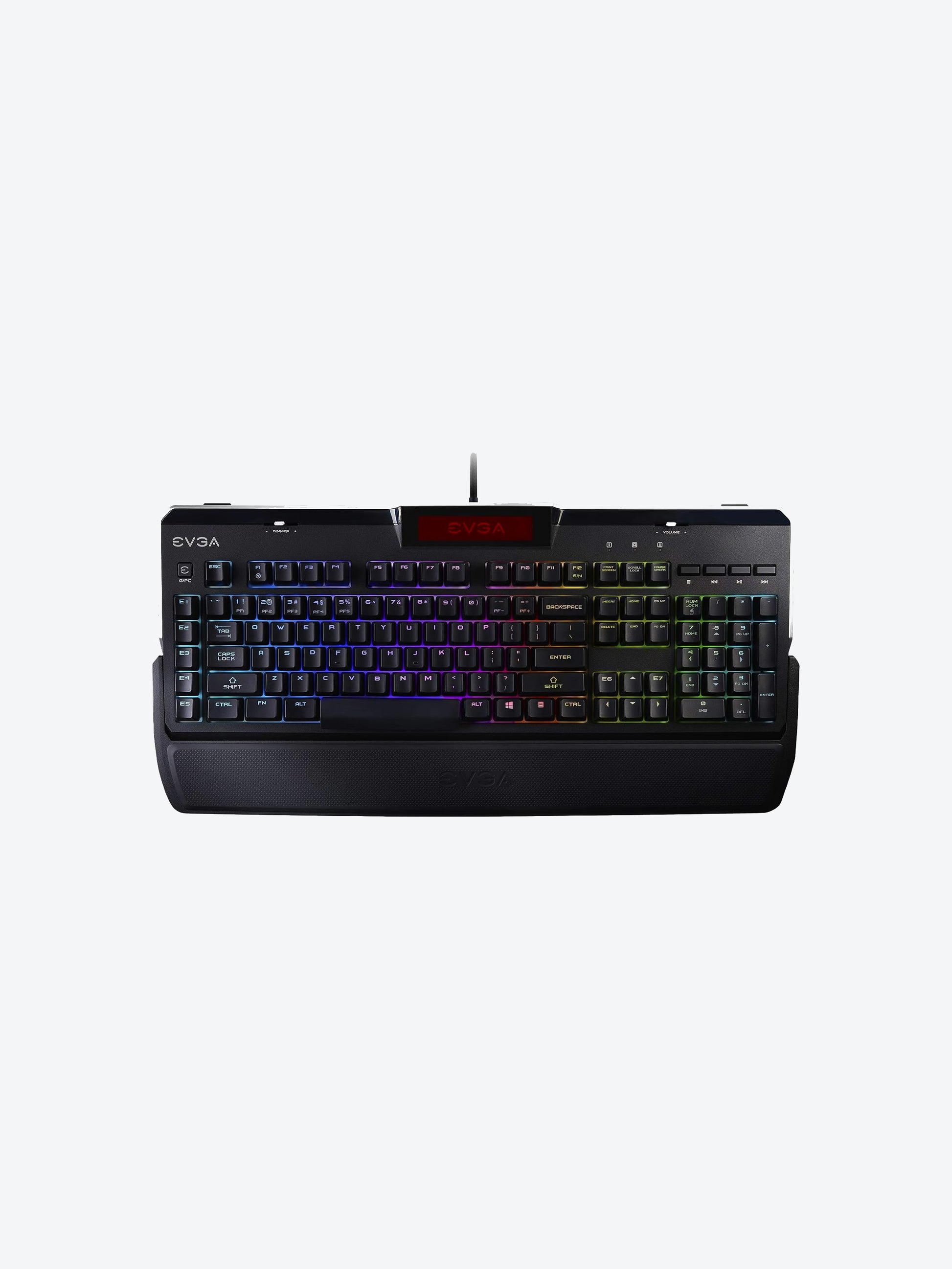 TECLADO GAMING EVGA USB Z10 RGB INGLES COLOR CAFÉ-1