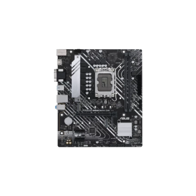 Tarjeta Madre Asus Prime B660M-K D4 LGA1700 Intel B660 D-Sub/ HDMI USB 3.2 Gen 1 Dual M.2 SATA Pcle 4.0 x16