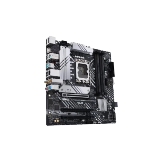 Tarjeta Madre Asus Prime B660M-A WiFi D4 Aura Sync LGA1700 Intel B660 USB 3.2 Gen2 WiFi 6 Tipo C Dual M.2 SATA Pcle X16