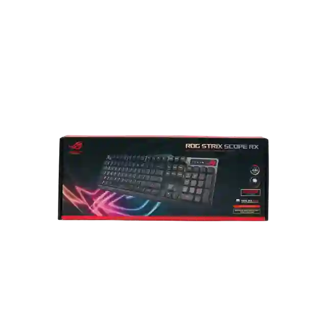 TECLADO GAMING ASUS X802 STRIX SCOPE TKL COLOR ROJO-2