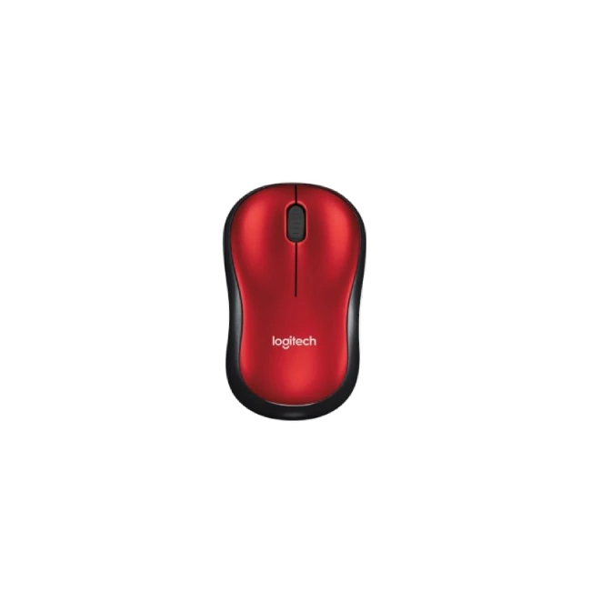 MOUSE M185 INALAMBRICO 2.4GHZ COLOR ROJO LOGITECH-1