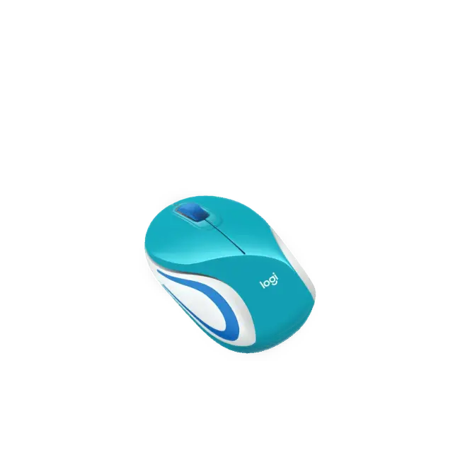 MOUSE M187 OPTICO 3 BOTONES INALAMBRICO COLOR BRIGHT TEAL LOGITECH-2