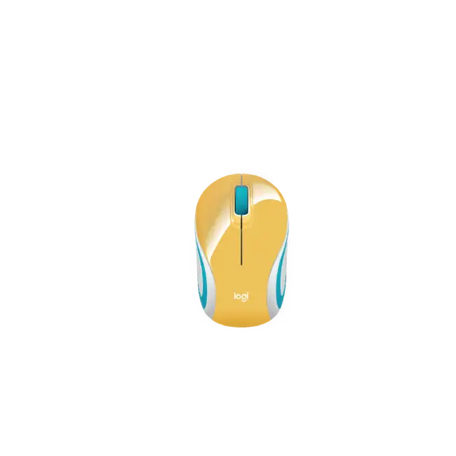 MOUSE M187 OPTICO 3 BOTONES INALAMBRICO COLOR BANANA LOGITECH-2
