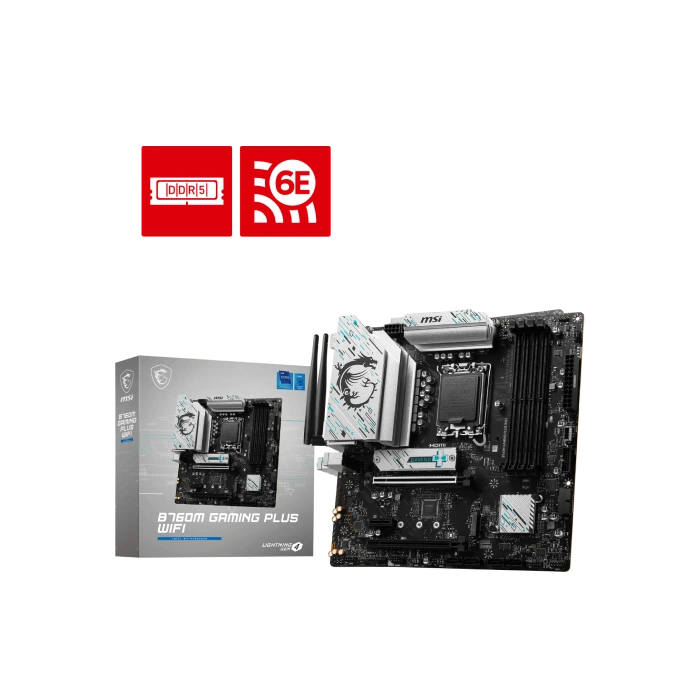 TARJETA MADRE MSI B760M GAMING PLUS WIFI LGA1700 MATX DDR5 911-7D99-032