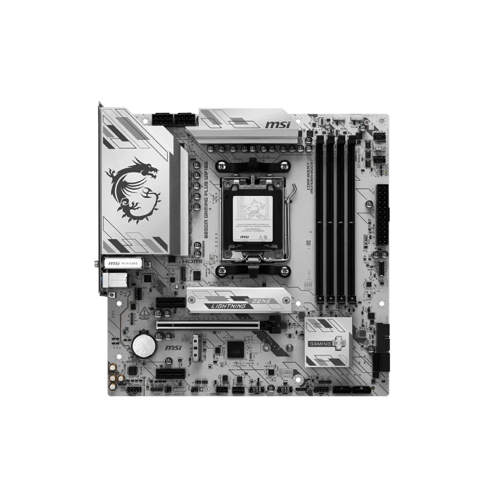 TARJETA MADRE MSI B850M GAMING PLUS WIFI6E AM5 MICRO-ATX DDR5 911-7E81-001 BLANCO
