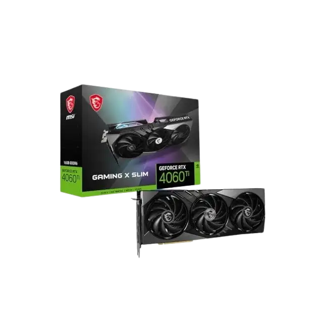 Tarjeta de Video MSI Geforce RTX4060TI Gaming X Slim 16GB GDDR6 912-V517-002-1