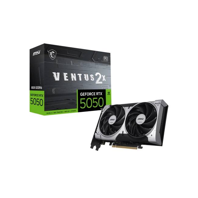 Tarjeta De Video MSI Geforce RTX 5050 8G Ventus 2X OC GDDR6 2617 Mhz 912-V538-020 Color Negro-4
