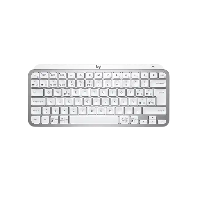 Teclado Logitech MX Keys Mini USB Bluetooth 5.0 Ergonomico Color Gris Palido-3