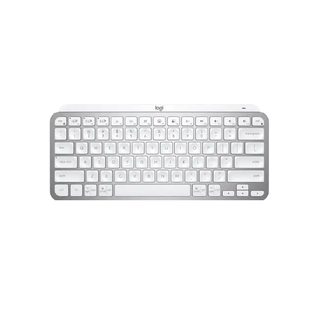Teclado Logitech MX Keys Mini USB Bluetooth 5.0 Ergonomico Color Gris Palido-2