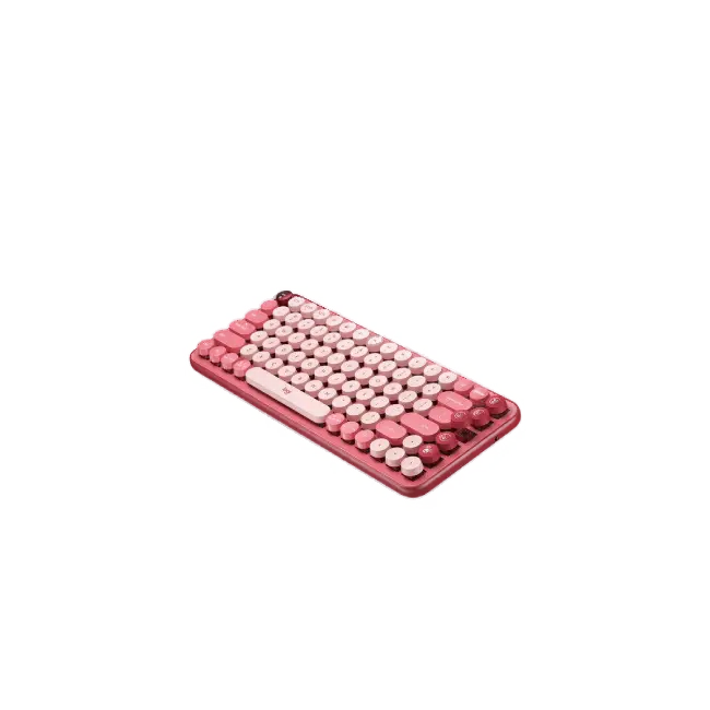 Teclado Logitech Pop Keys Inalambrico USB Bluetooth Ergonomico Mecanico Color Rosa-3