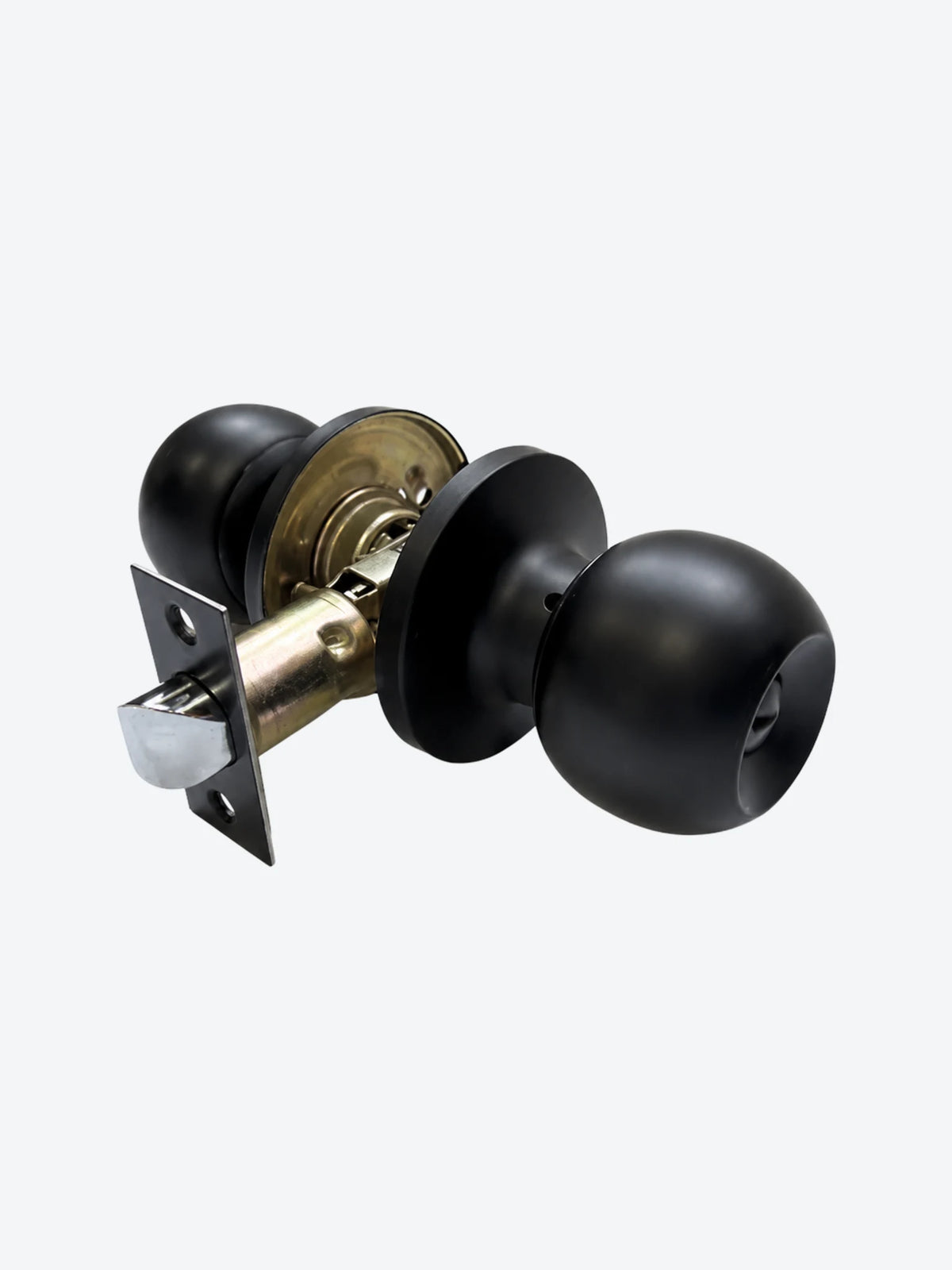 CERRADURA TUBULAR BANO NEGRO MATE