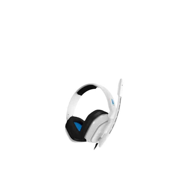 Headset Gaming Logitech Astro A10 PS4 3.5mm Color Blanco con Celeste