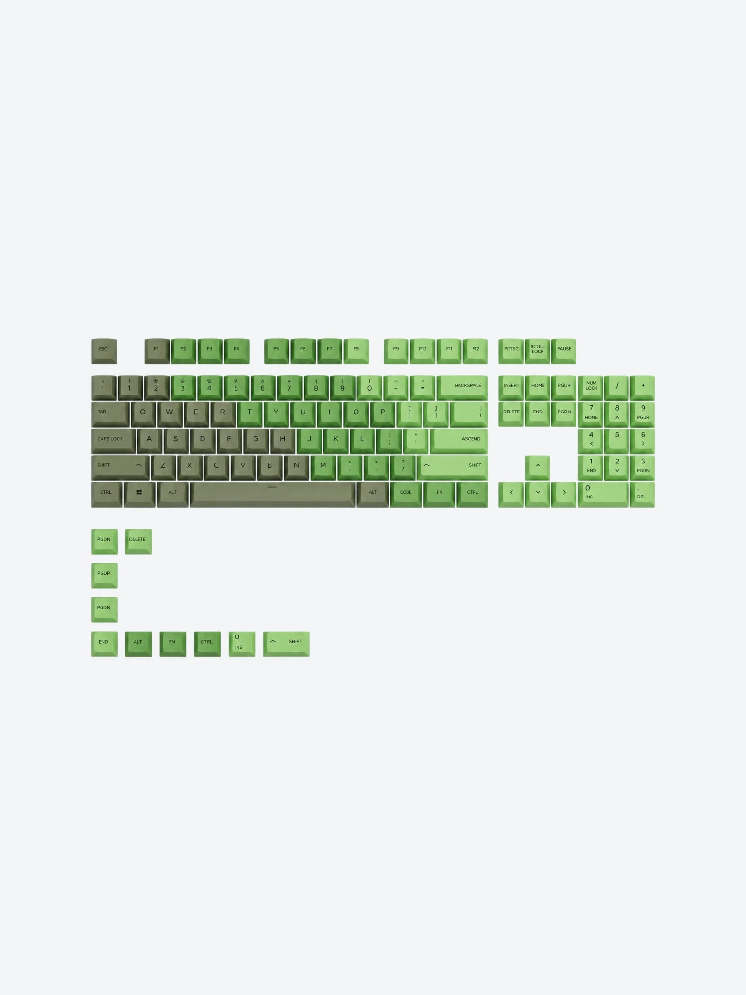 Teclas Glorious Keycaps Pbt Nebula GLO-KC-GPBT-O-1
