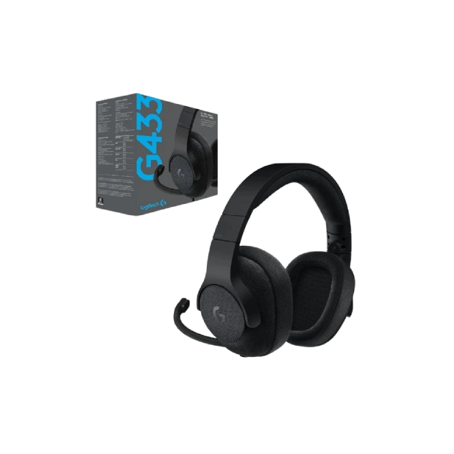 AUDIFONOS LOGITECH LA G433 7.1 SURROUND GAMING HDSET BLK