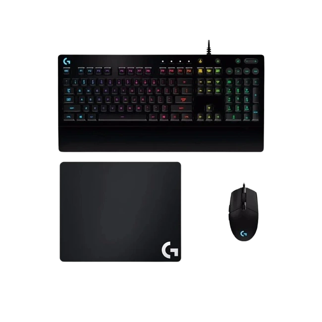 COMBO GAMING MOUSE G203 TECLADO G213 MOUSE PAD G240 HEADSET G230 LOGITECH-1
