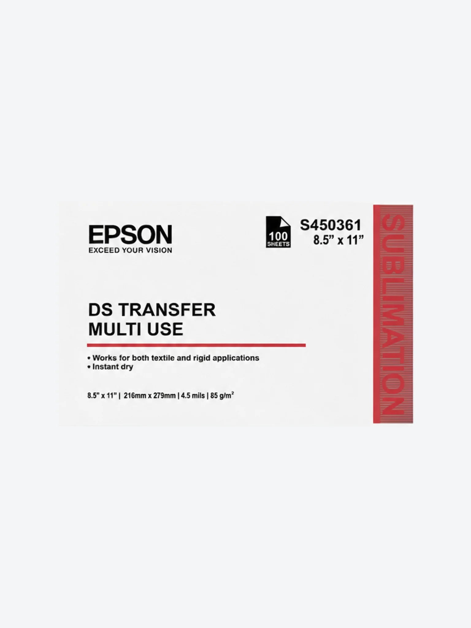 DS TRANSFER MULTI USE 8.5"X11"SHEET
