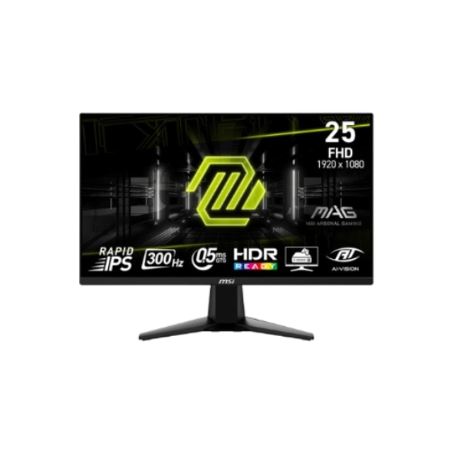 Monitor Gaming MSI 27" MAG 274F 9S6-3CE41H-004 Plano 1920x1080 200 HZ Anti-Glare HDMI Y DP Color Negro-1