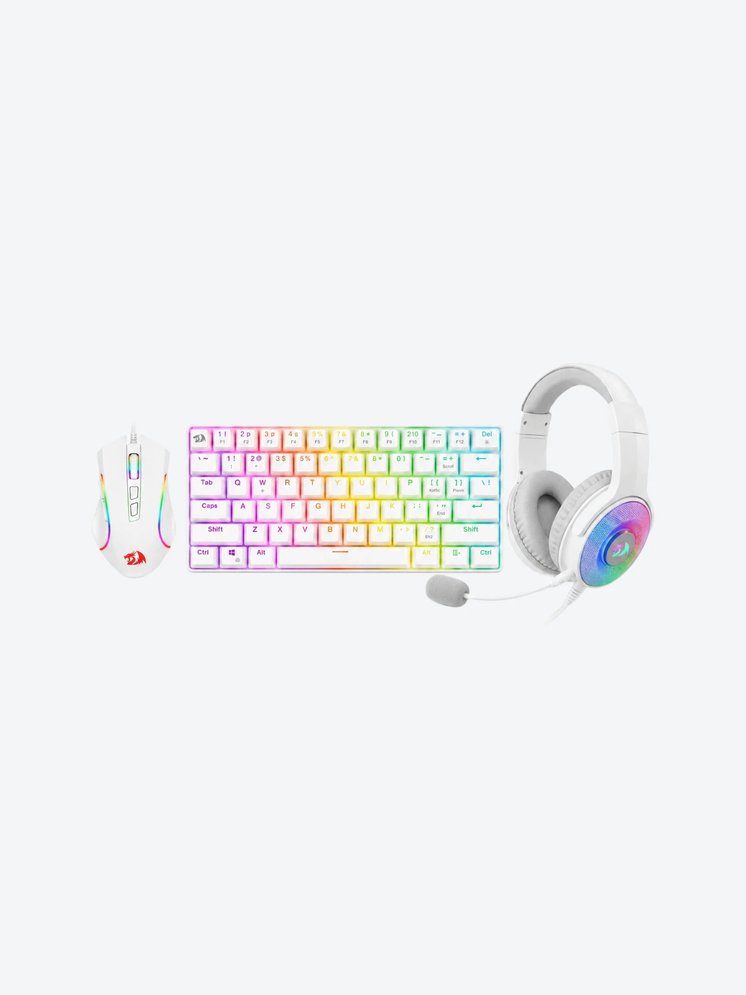 Combo Gaming Redragon S129W Teclado + Ratón + Auriculares 3.5mm RGB-1