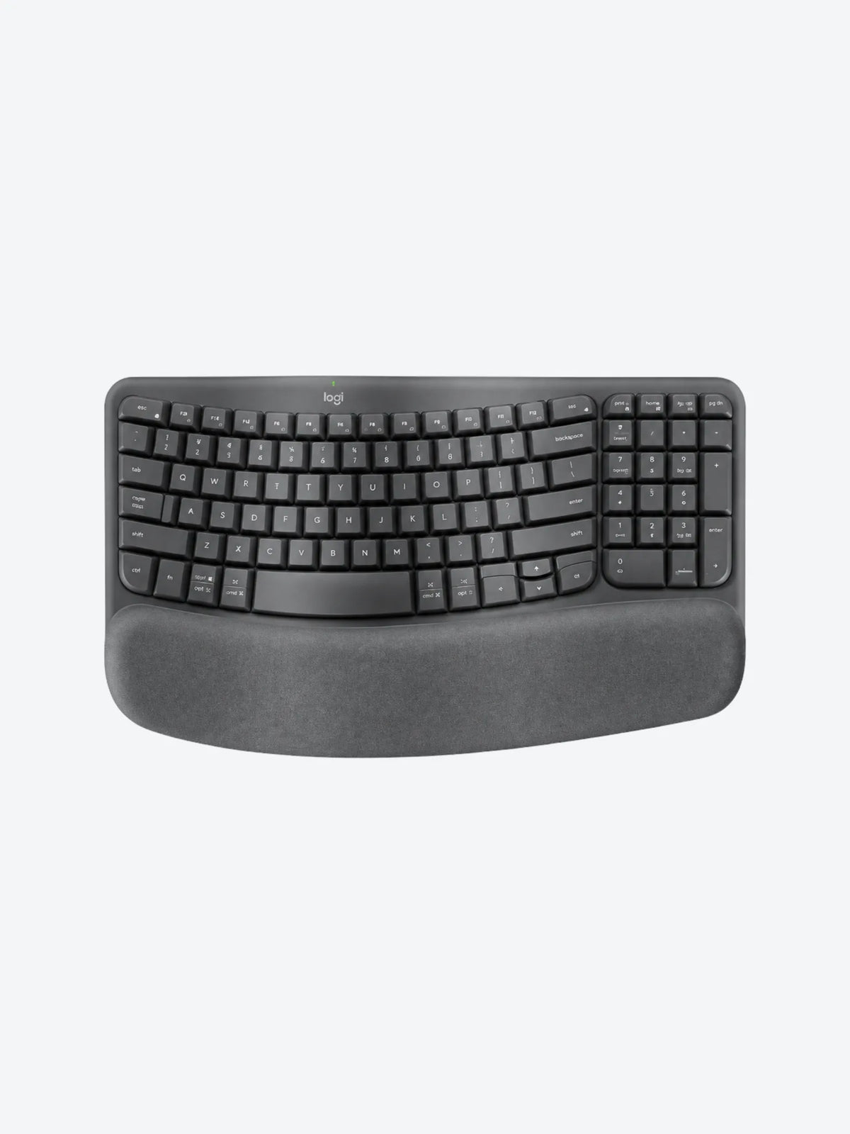 TECLADO LOGITECH WAVE KEYS ERGONOMICO GRAFITO-1