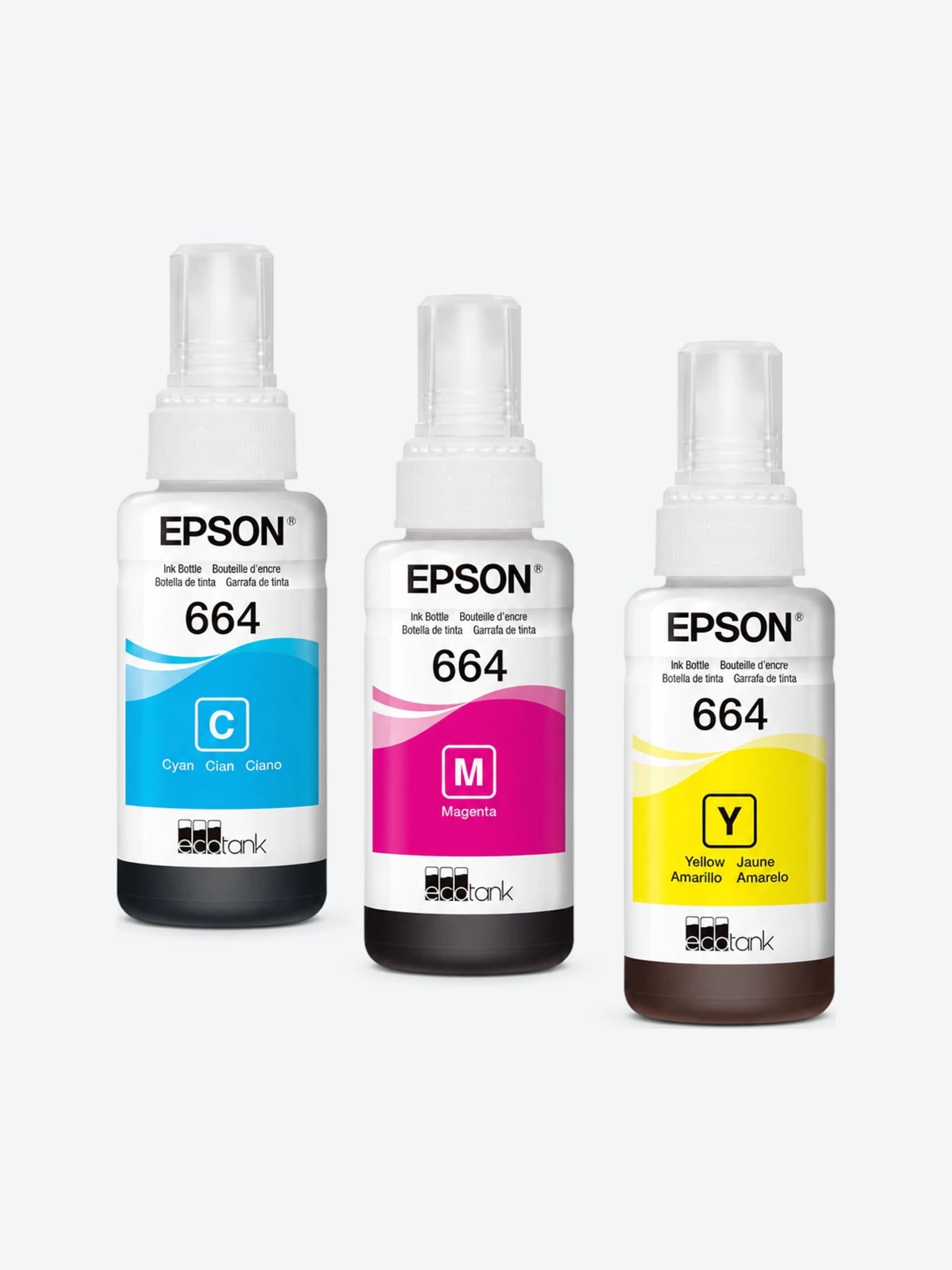 Epson T664 - 3 Pack Color CMY-1