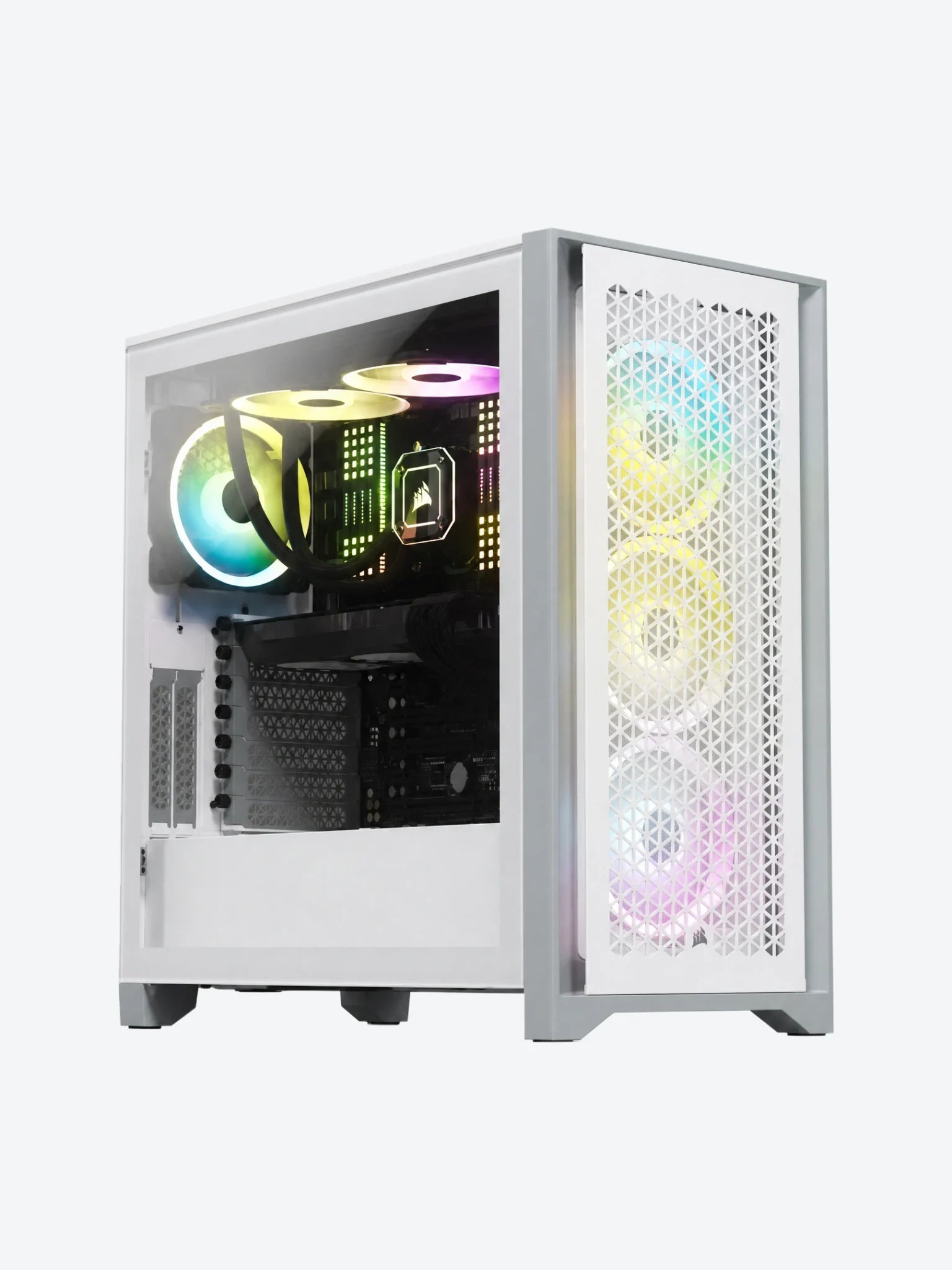 Case Gamer Corsair CC-9011201-WW 4000D Airflow Media Torre ATX Vidrio Templado Color Blanco