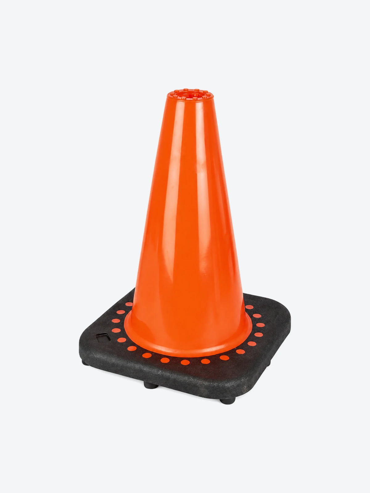 CONO DE SEGURIDAD, ALTO 30CM, PESO 1.76LB, FLEXIBLE, BASE AN-1