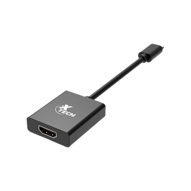 Xtech - Video adapter - USB Type C - HDMI - Black - (m) to (f) XTC-541-2