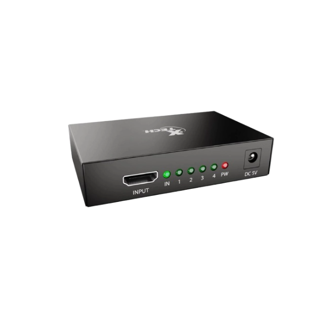 Xtech - HDMI Splitter - 1 Input to 4 Output XHA-420