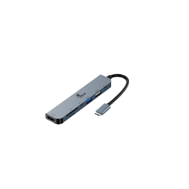 Xtech - Hub - 7 puertos - USB-C® 7-in-1 XTC-571