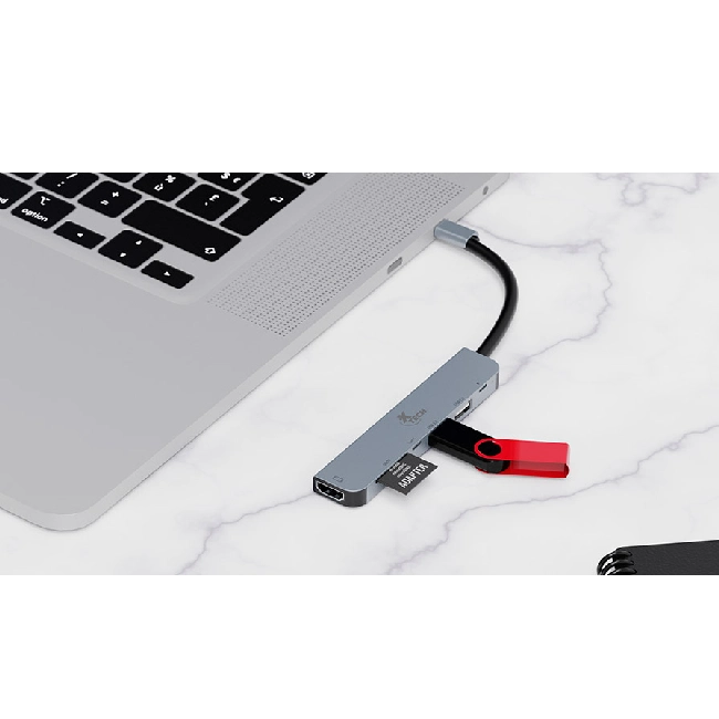 Xtech - Hub - 7 puertos - USB-C® 7-in-1 XTC-571
