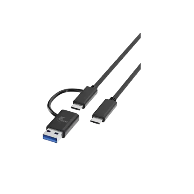 Xtech - USB cable - USB-C USB-A - USB Type C - 1.82 m - 2 in one braided XTC-532-3