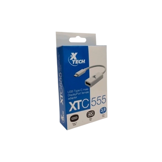 Xtech - Display adapter - USB Type C - VGA - Aluminum silver - XTC-552