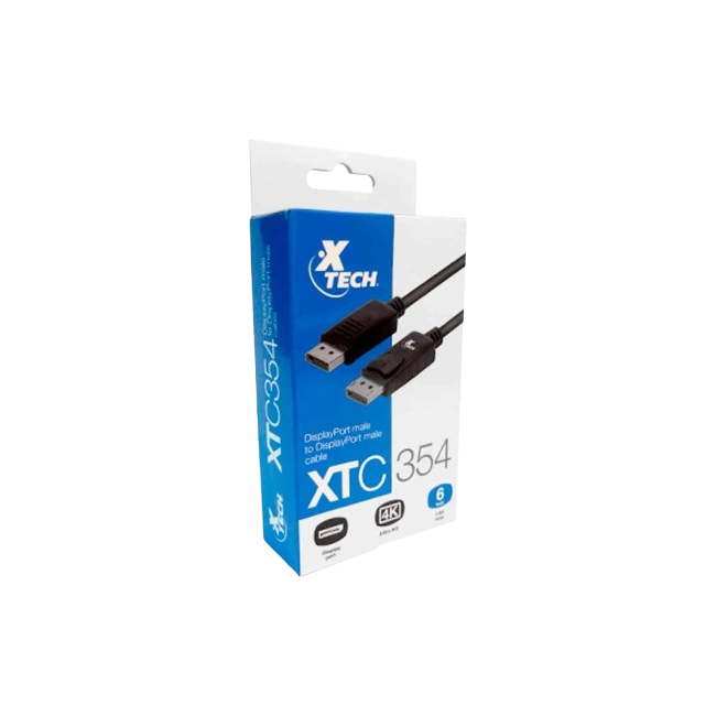 Xtech - DisplayPort cable - DisplayPort male - 1.83 m - All black - XTC-379-4