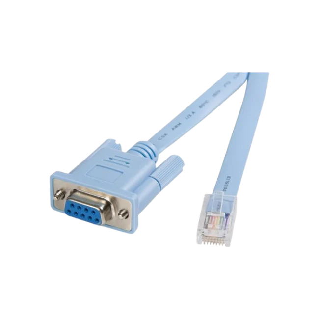 StarTech.com Cable 1,8m para Gestión de Router Enrutador Consola Cisco RJ45 a Serie Serial DB9 - Rollover - Macho a Hembra - Cable serie - RJ-45 (M) a DB-9 (H) - 1.8 m - azul - para P/N: EC1S952, EC2S952, IES101002SFP-3
