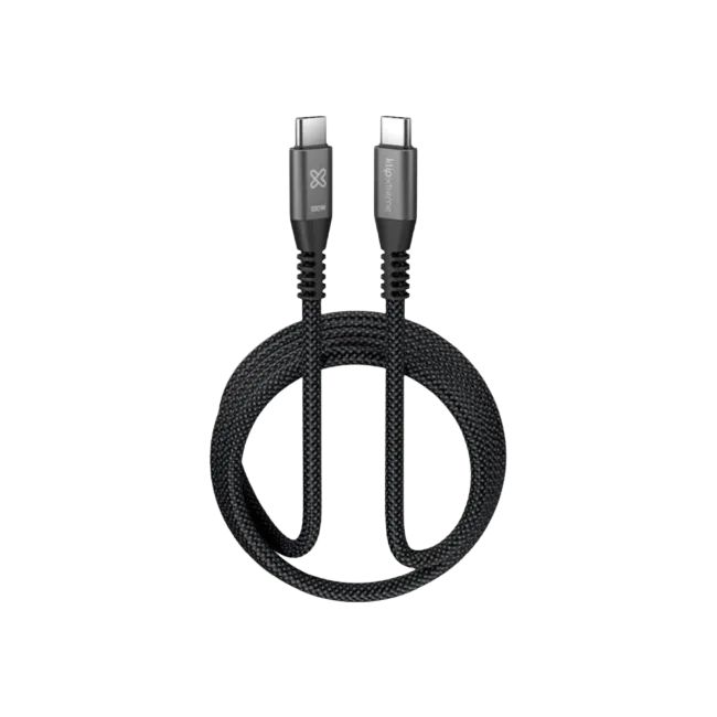 Klip Xtreme - USB cable - 24 pin USB-C - 3 m - Black - 60W Braided Fast charging-3