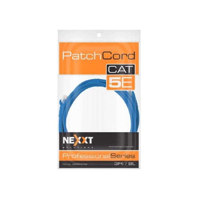 Patch Cord Nexxt Cat5e 3 Pies  RJ45 Color Azul-1