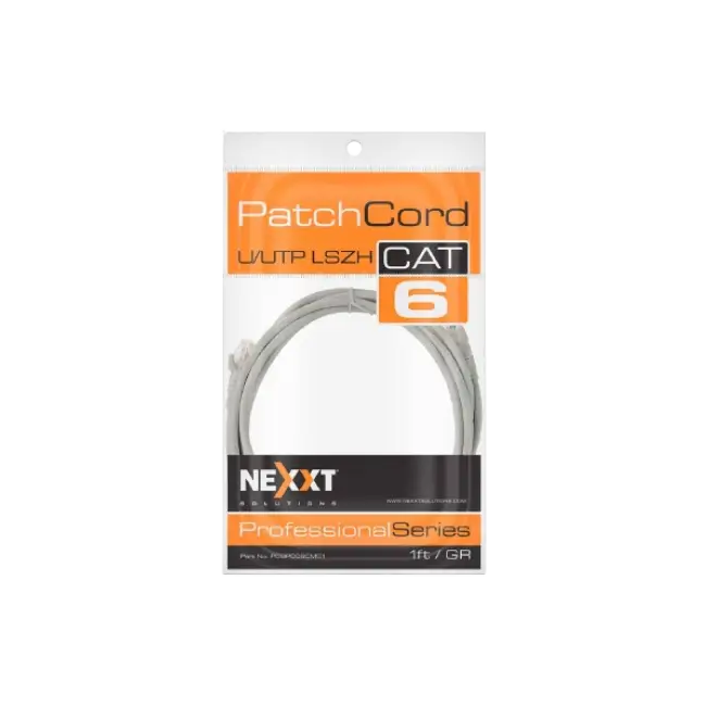 Nexxt Solutions - Patch cable - UTP - RJ-45 - Gris - Cat6 - 30cm-2