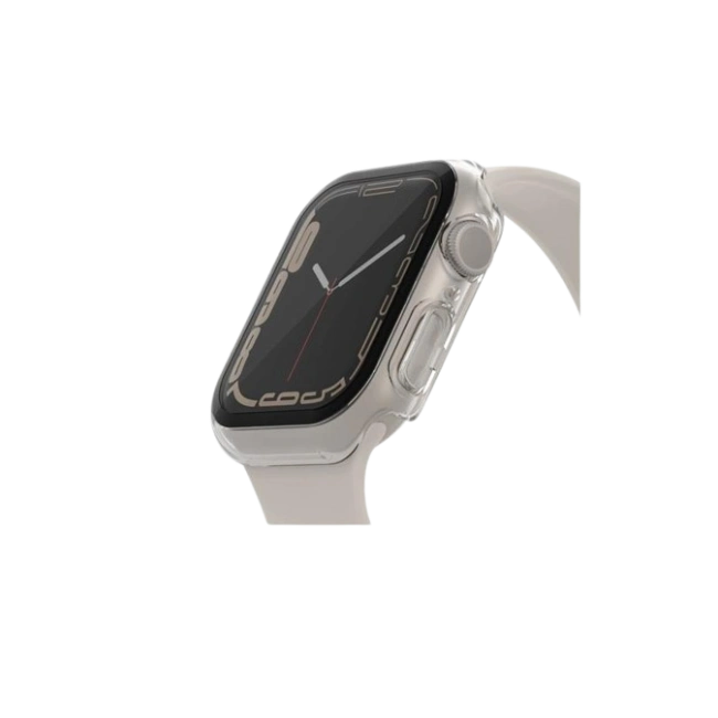 Belkin SCREENFORCE TemperedCurve - Amortiguador para reloj inteligente - protector de pantalla - policarbonato, cristal templado (9H) - transparente - para Apple Watch (40 mm, 41 mm)-2