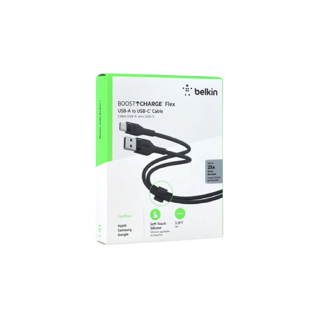 Belkin BoostCharge - Cable USB - 24 pin USB-C (M) a USB (M) - 1 m - negro-2