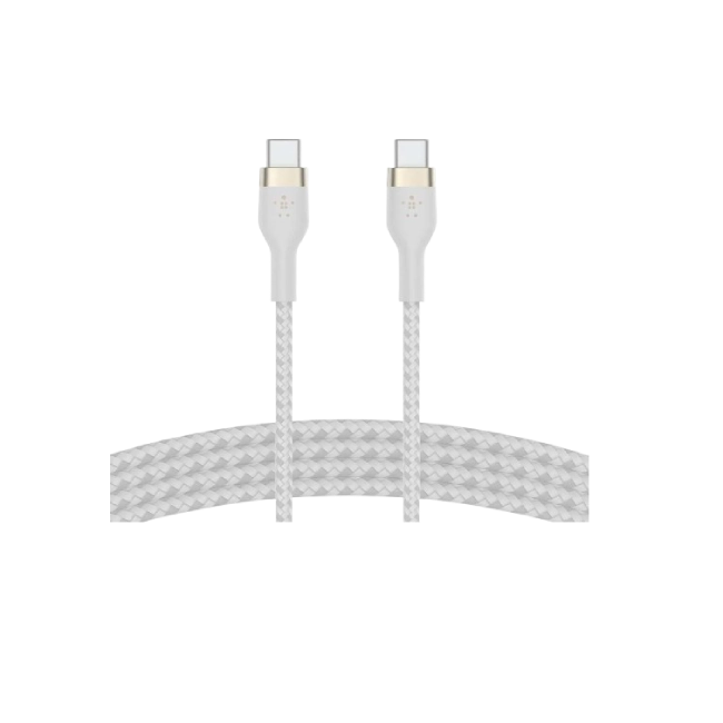 Belkin BoostCharge - Cable USB - 24 pin USB-C (M) a 24 pin USB-C (M) - 2 m - blanco-1